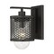 Z-Lite Kipton 1 Light Wall Sconce, Matte Black & Clear 3037-1S-MB - alternate 1